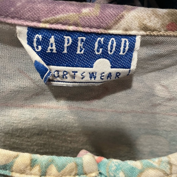 Vintage 1990s CapeCod Sportswear Floral Button Up - Picture 2 of 2